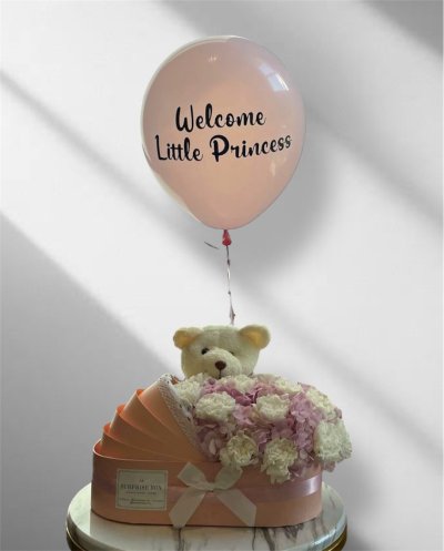 Hydrangea & Carnation Baby Box